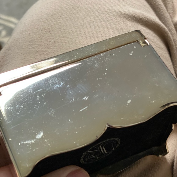 VTG 90s Silver Keepsake Box Velvety lining Pearl Accent on Lid Things Remembered - Picture 5 of 9